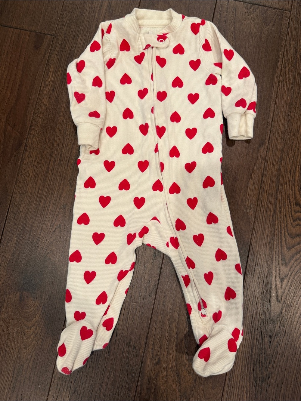 Little Planet Organic by Carter’s 6 Month Heart Zipper Onesie - C39-143